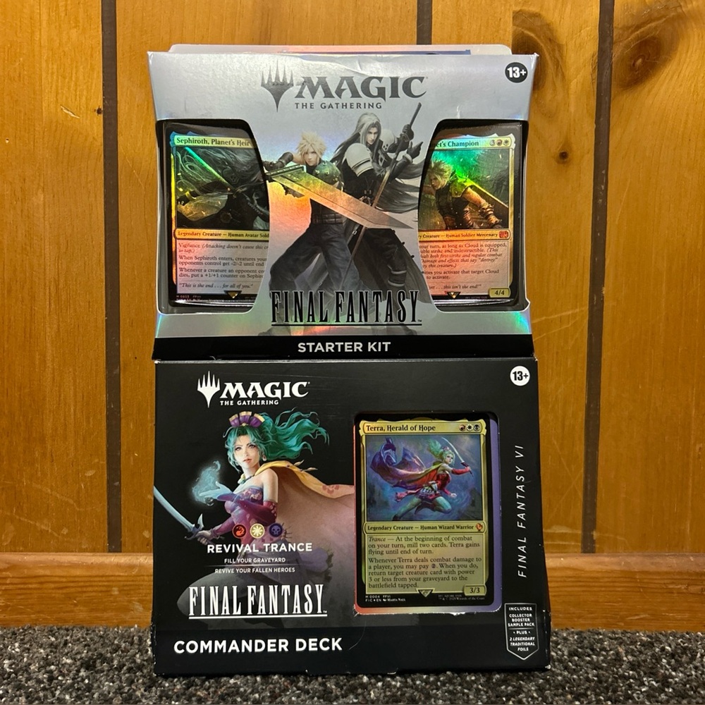 Brand New Magic: The Gathering Final Fantasy Commander Deck & Starter Kit Sealed